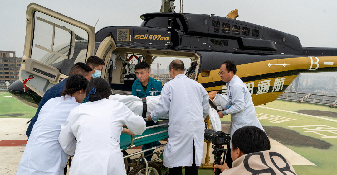 【守护生命】美邦通航今日顺利完成一例冠脉介入手术异常患者直升机空中医疗转运